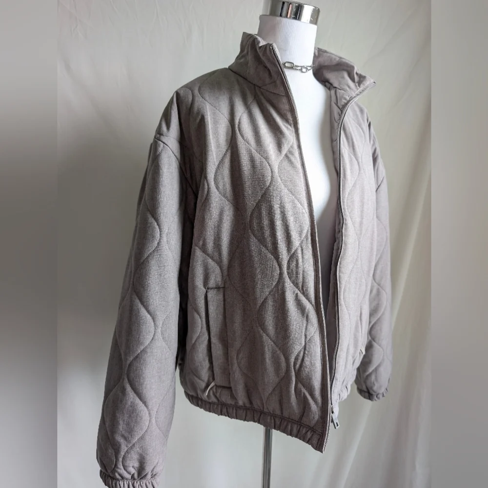 Avalanche Quilted Zip Jacket – Neutral Taupe | XL